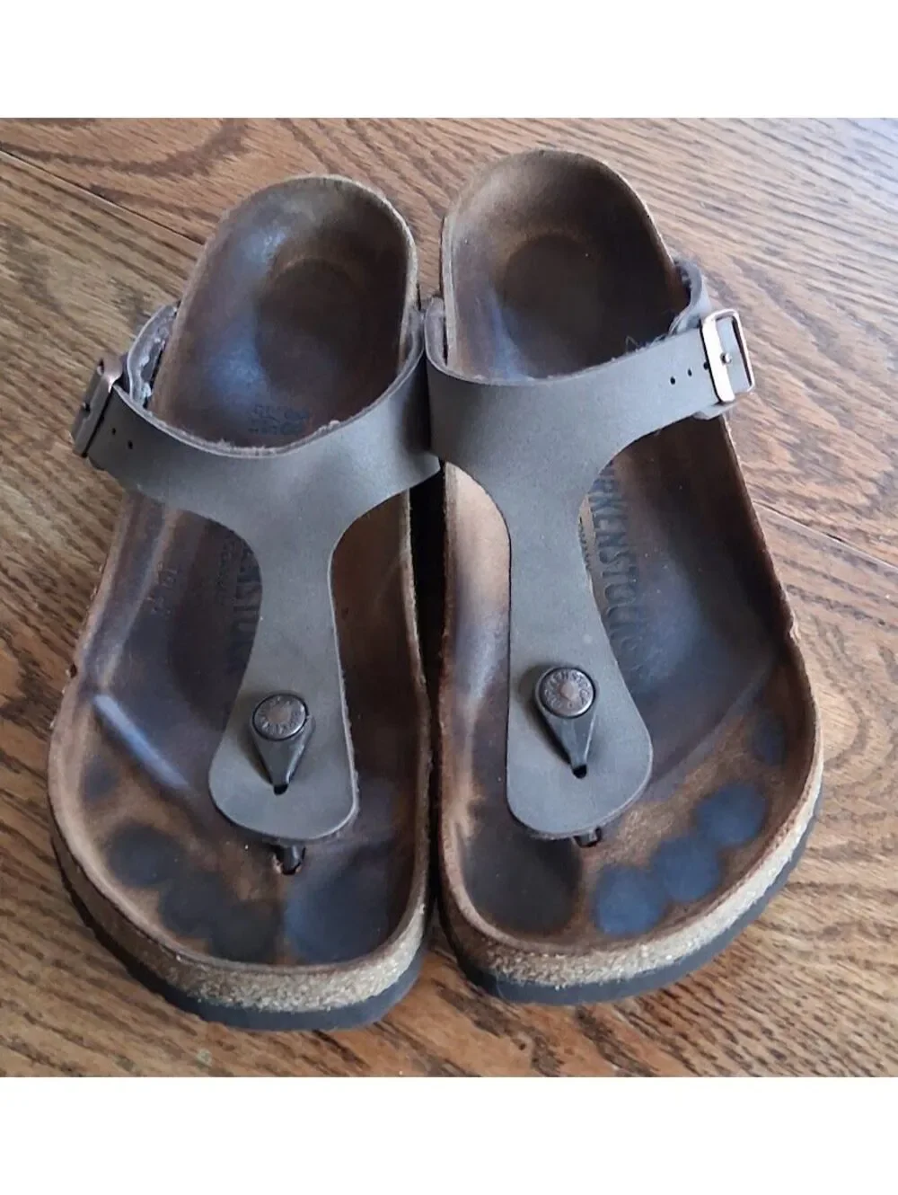 Birkenstock Gizeh Thong Sandals Brown Size 38/Us 7-7.5